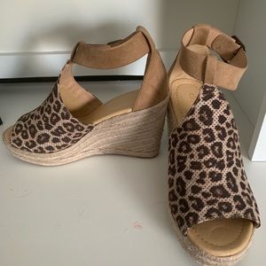 Leopard Print Wedges